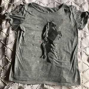 Girls Tee with unicorn detail size 14.